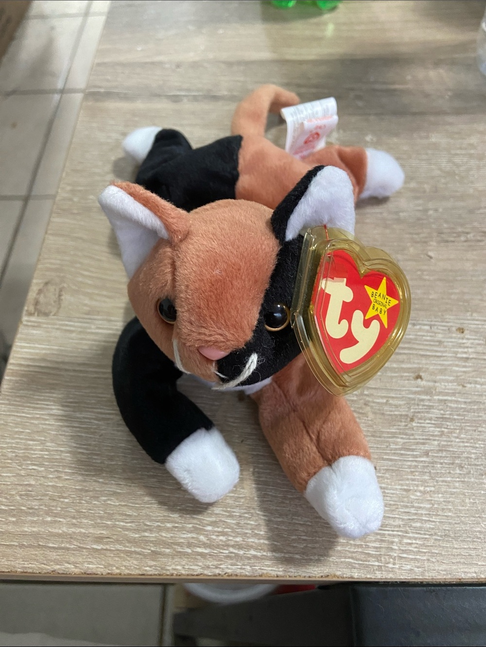 Ty Beanie Babies Chip the Calico Cat Retired RARE Mint 1996